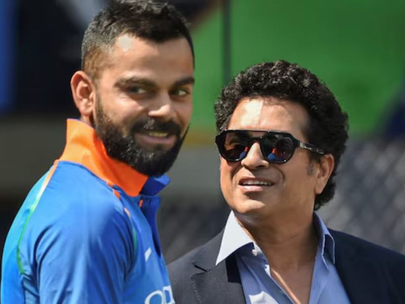 Virat Kohli in explosive batting action, chasing history