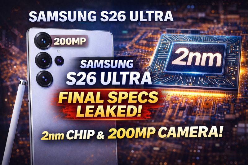 Samsung S26 Ultra: Final Specs Leaked – 2nm Chip & 200MP Camera Confirmed?