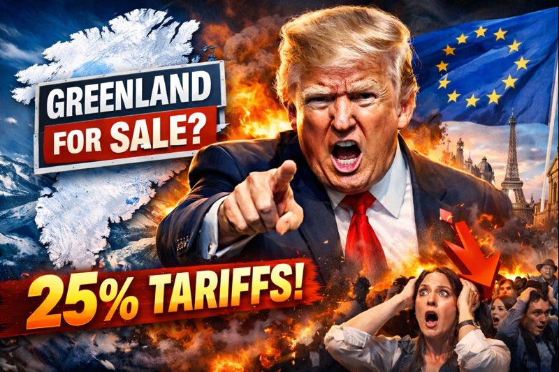 Trump's Ultimatum: Sell Greenland or Face 25% Tariffs – Europe in Total Panic!