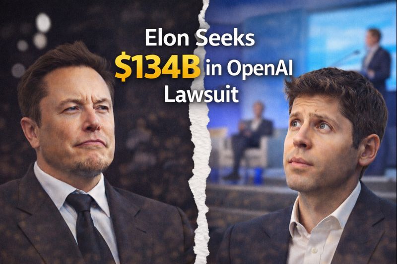 Musk vs. Altman War: Elon Seeks $134 Billion in Damages from OpenAI