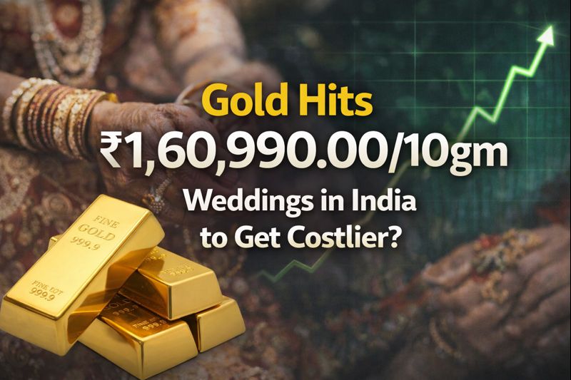Gold Hits ₹1,60,990 for 10g in Hyderabad – Weddings to Get Costlier?
