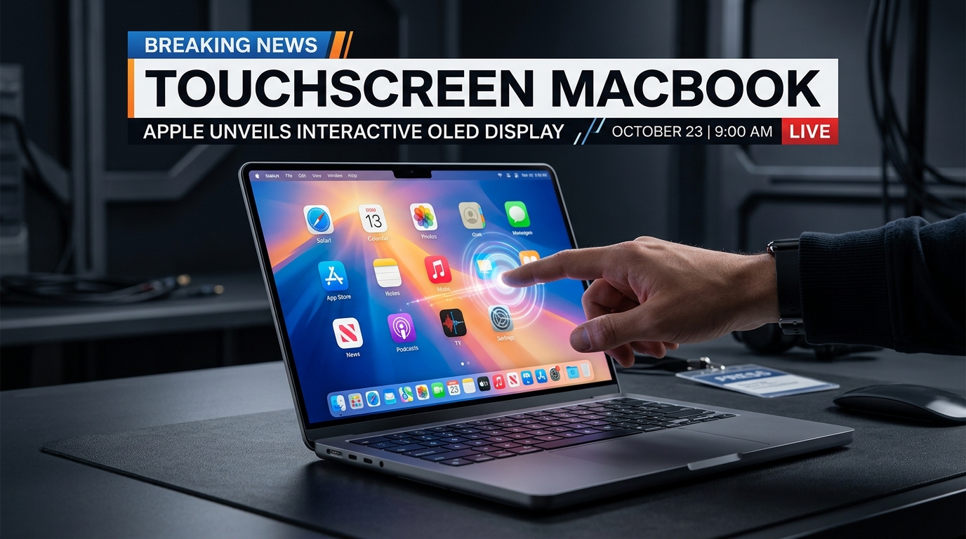 Apple Reverses Steve Jobs' Sacred Touchscreen Dogma With Late October MacBook Pro and OLED iPad Mini