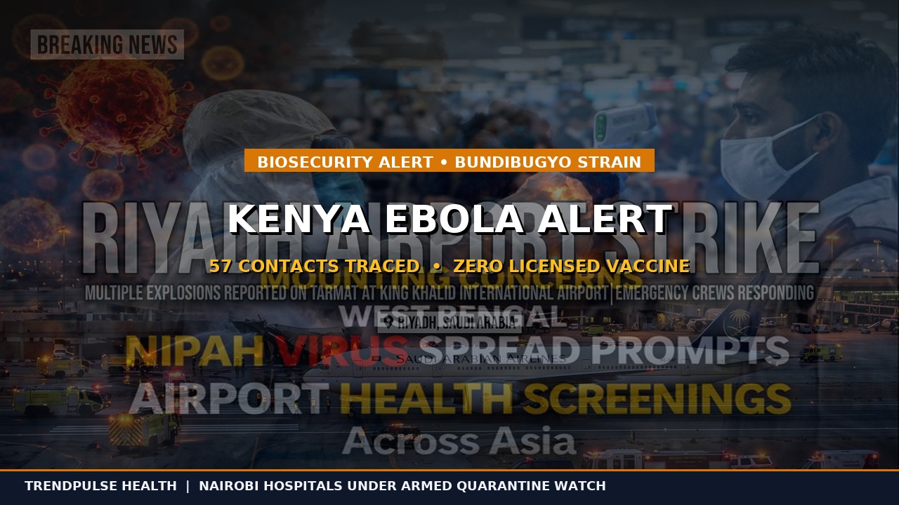 Kenya Confirms First Ebola Fatality: Rare Bundibugyo Strain Bypasses Border Screenings as 57 Contacts Traced