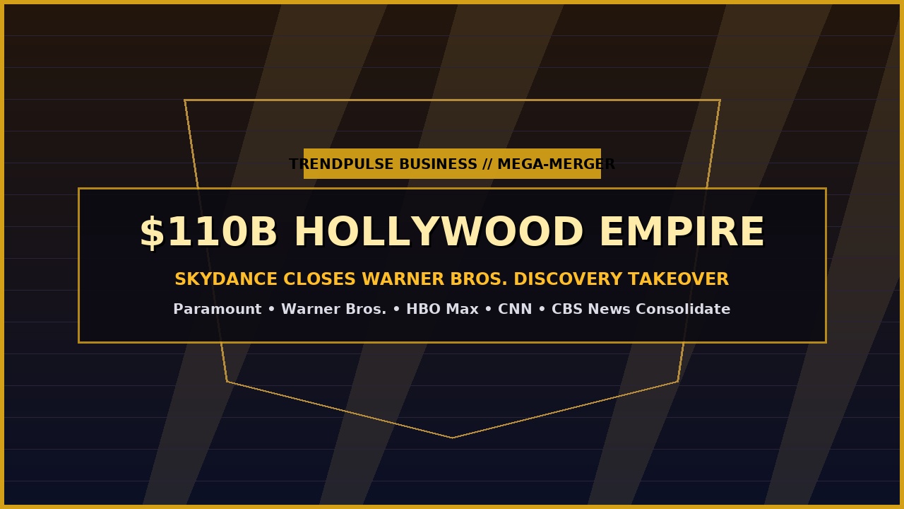 The $110 Billion Studio Fortress: David Ellison’s High-Stakes War on Big Tech Streaming