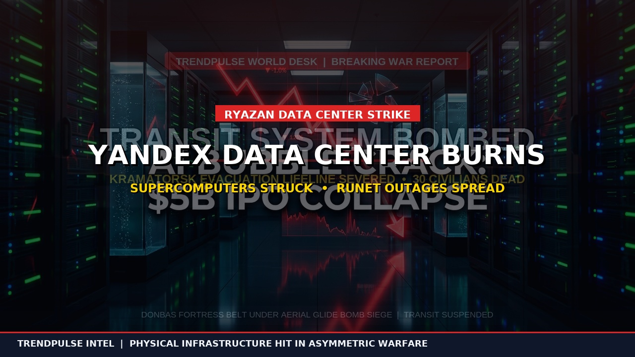 Kinetic Strike on the Cloud: Ukrainian Drones Torch Yandex Data Center in Ryazan, Imperiling Russia's Sovereign AI Compute