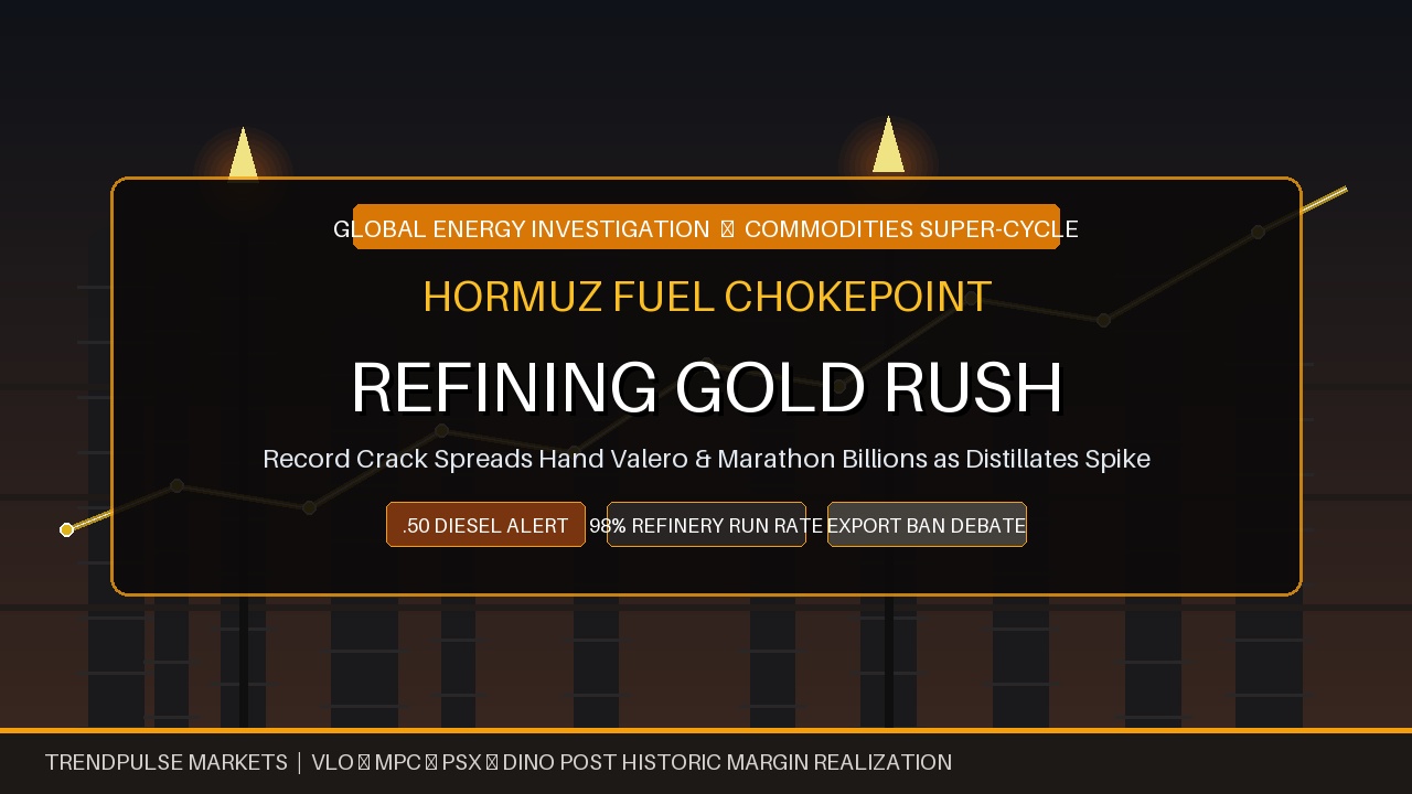 Printing Money From Bottlenecks: US Refiners Reap Record Windfalls as Hormuz Chaos Squeezes Global Fuel Lifelines