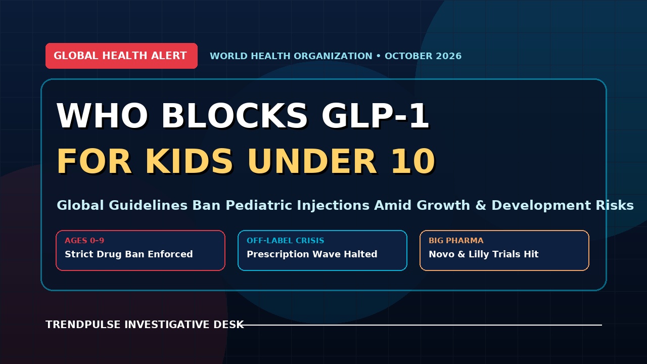 WHO Draws Hard Line Against GLP-1 Weight-Loss Drugs for Children Under 10, Jolting Pharma’s Pediatric Ambitions