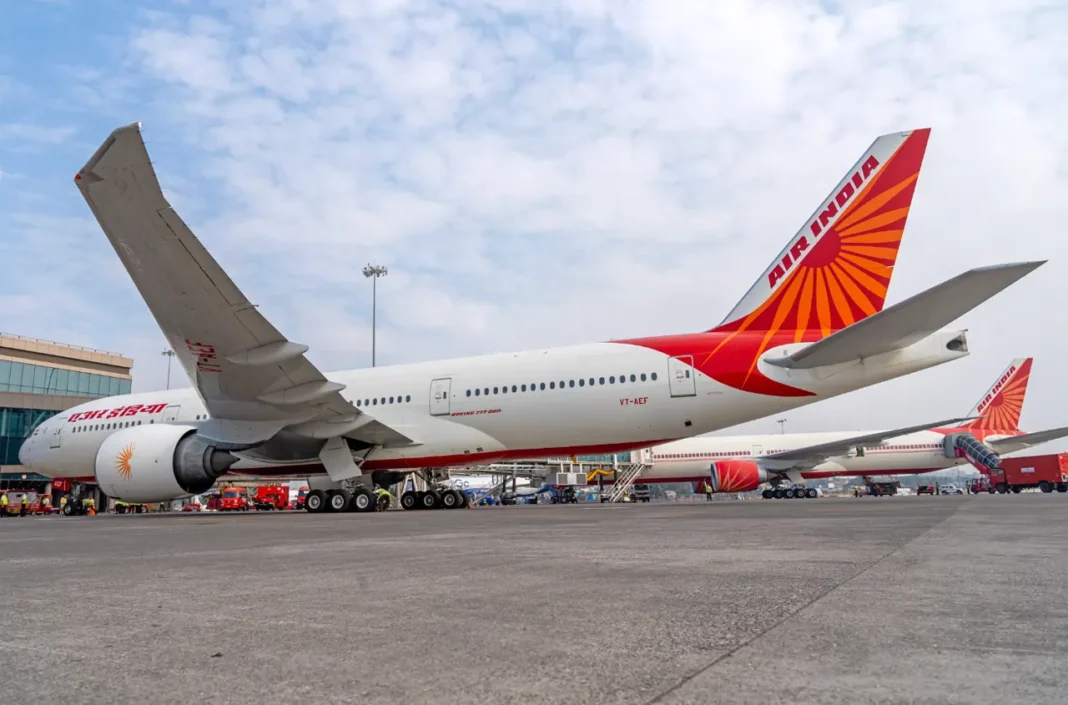 mumbai airport air india flight